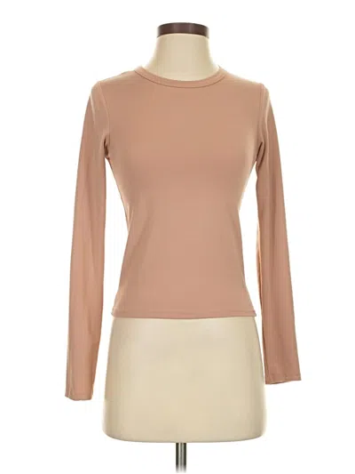 Pre-owned Olivia Rae Long Sleeve T-shirt In Brown