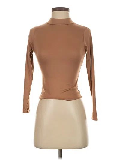 Pre-owned Olivia Rae Long Sleeve Turtleneck In Brown