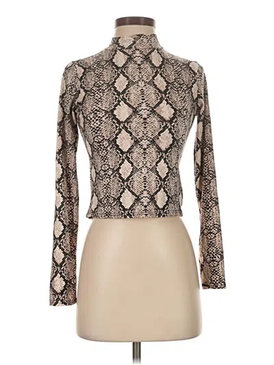 Pre-owned Olivia Rae Long Sleeve Turtleneck In Brown