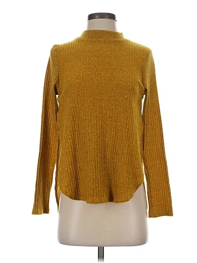 Pre-owned Olivia Rae Long Sleeve Turtleneck In Gold