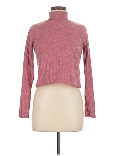 Pre-owned Olivia Rae Long Sleeve Turtleneck In Pink