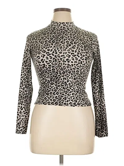 Pre-owned Olivia Rae Long Sleeve Turtleneck In Tan