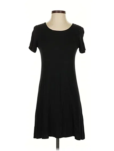 Pre-owned Olivia Rae Short Sleeve Top Black Scoop Neck Tops