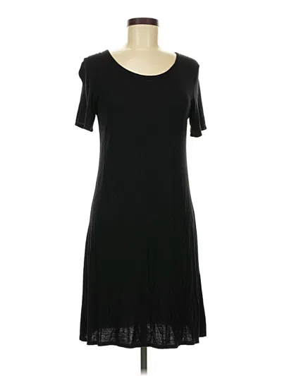Pre-owned Olivia Rae Short Sleeve Top Black Scoop Neck Tops