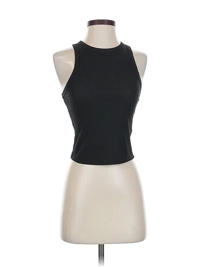 Pre-owned Olivia Rae Sleeveless Top Black Halter Neckline Tops