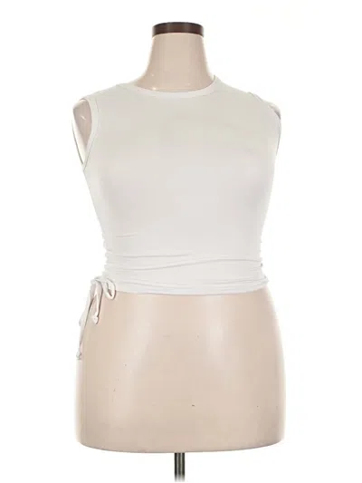 Pre-owned Olivia Rae Sleeveless T-shirt In White