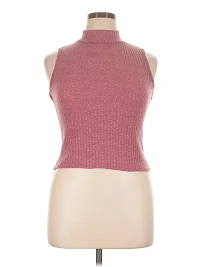 Pre-owned Olivia Rae Sweater Vest In Burgundy