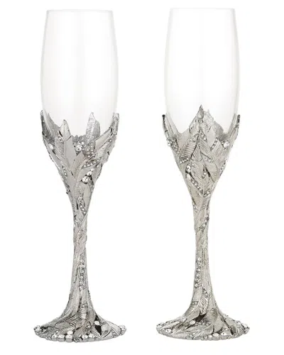 Olivia Riegel 2pc Flute Set In Silver