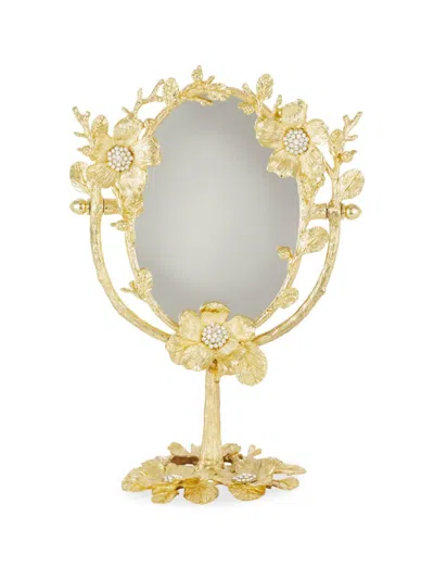 Olivia Riegel Botanica Magnified Standing Mirror In Gold