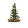 Olivia Riegel Christmas Tree Crystal & Pewter Stocking Holder In Pewter