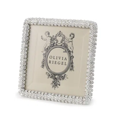Olivia Riegel Crystal Chelsea Frame, 4 X 4 In Silver
