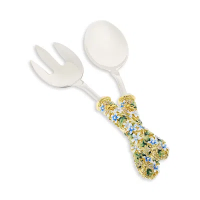 Olivia Riegel Daphne Salad 2 Piece Serving Set In Gold