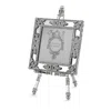 Olivia Riegel Deco Mirror Frame On Easel, 3.5 X 3.5 In Silver