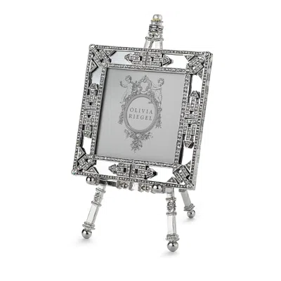 Olivia Riegel Deco Mirror Frame On Easel, 3.5 X 3.5 In Silver