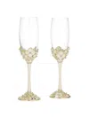 Olivia Riegel Dogwood 2-piece Champagne Flute Set In Gold