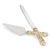Olivia Riegel Dogwood 2 Piece Dessert Serving Set In Gold