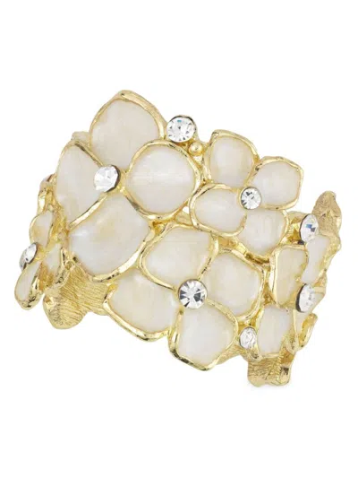 Olivia Riegel Dogwood 4-piece Napkin Ring Set In Gold