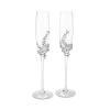 Olivia Riegel Eleanor Champagne Flutes 2-piece Set In Silver