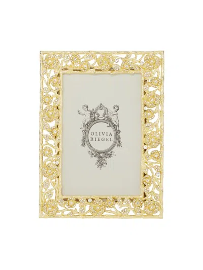 Olivia Riegel Ellarose Crystal Frame In Gold