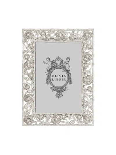 Olivia Riegel Ellarose Crystal Frame In Silver