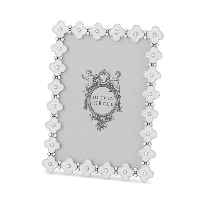 Olivia Riegel Enamel Clover 5 X 7 Frame In Multi