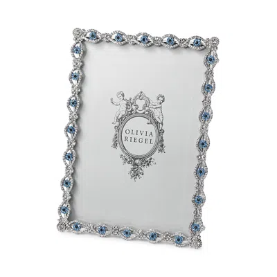 Olivia Riegel Evil Eye Picture Frame In Silver
