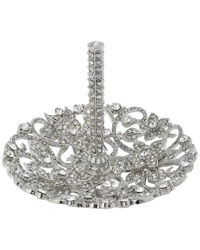 Olivia Riegel Flora Ring Holder In Silver