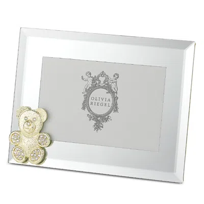 Olivia Riegel Gold Teddy Bear 4 X 6 Picture Frame In Metallic