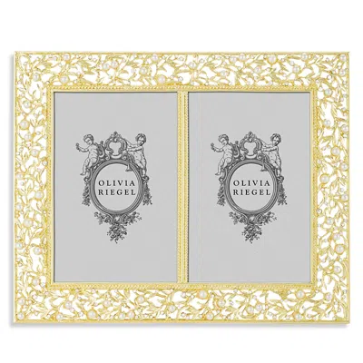 Olivia Riegel Gold Tone Double Frame, 4 X 6