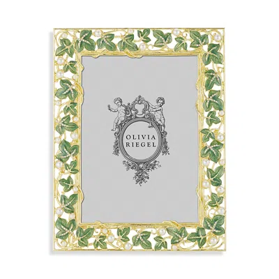 Olivia Riegel Gold Tone Ivy Frame, 5 X 7 In Green/gold
