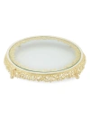 Olivia Riegel Isadora Crystal Cake Plateau In Gold
