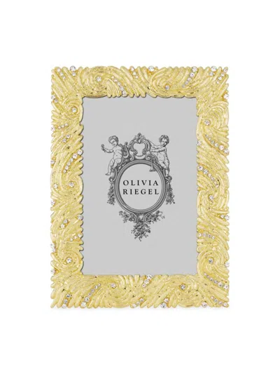 Olivia Riegel Marina Crystal Frame In Gold