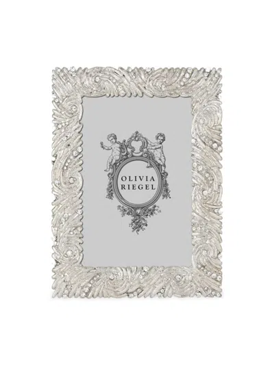 Olivia Riegel Marina Crystal Frame In Silver