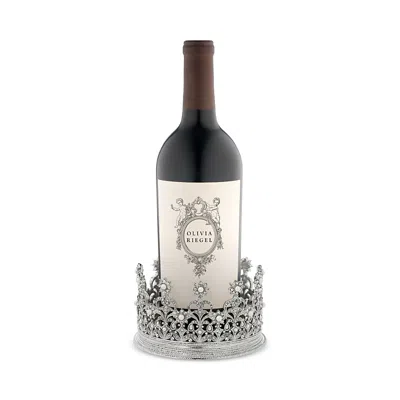 Olivia Riegel Olivia Riegal Silver Diana Crown Wine Coaster Candleholder