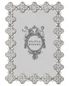 Olivia Riegel Pave Clover 4x6 Photo Frame In Silver