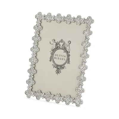 Olivia Riegel Pave Clover 5 X 7 Frame In Gray