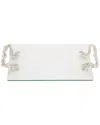 Olivia Riegel Serpentina Glass Tray In Transparent
