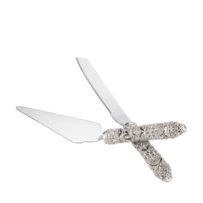 Olivia Riegel Windsor 2- Piece Dessert Serving Set In Silver