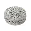 Olivia Riegel Windsor Round Box In Silver