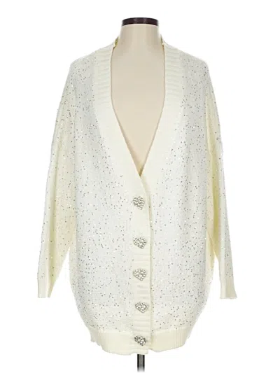 Pre-owned Olivia Rubin Cardigan Sweater In White