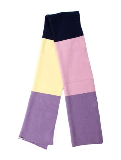 Pre-owned Olivia Rubin Colorblock Pattern Scarf In Multi