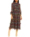 Olivia Rubin Florence Tiered Midi Dress In Multi