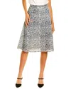 Olivia Rubin Jeanie Sequin Midi Skirt In White
