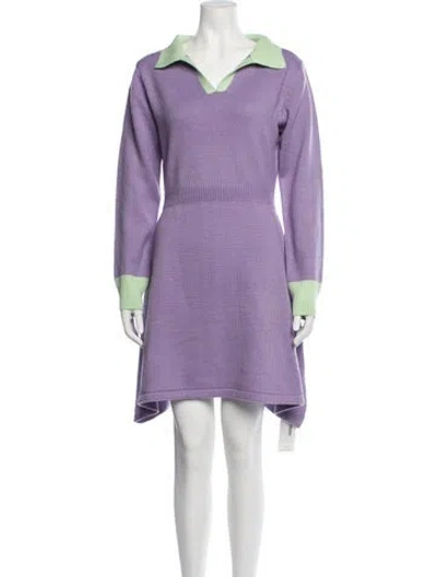 Pre-owned Olivia Rubin Knee-length Dress In Purple