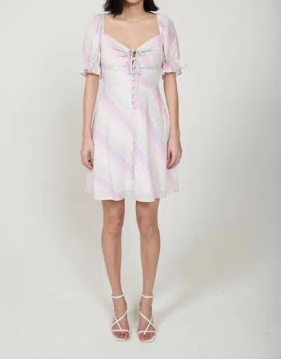 Olivia Rubin Posy Dress In Ombre Gingham In Pink
