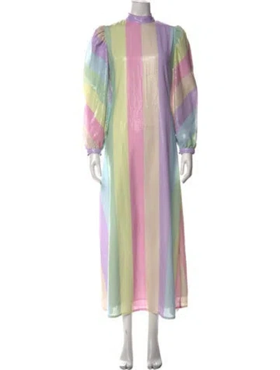 Pre-owned Olivia Rubin Printed Mini Dress In Multi