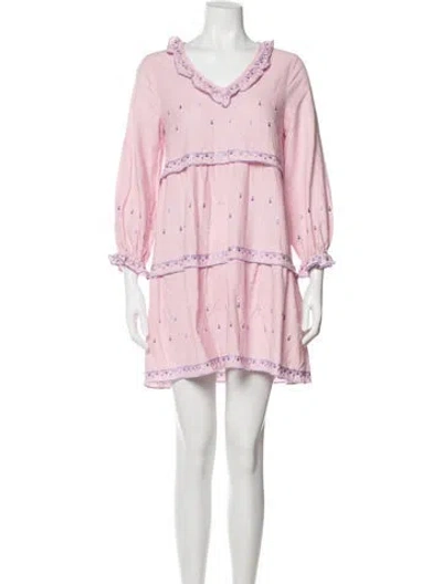Pre-owned Olivia Rubin Silk Mini Dress In Pink