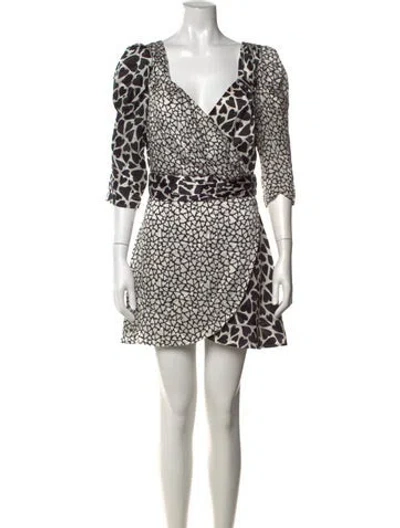 Pre-owned Olivia Rubin Silk Mini Dress In White