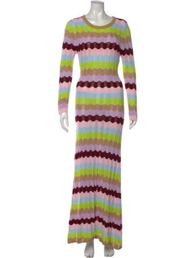 Pre-owned Olivia Rubin Striped Crew Neck Sweater In Multi