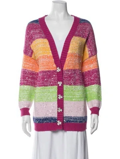 Pre-owned Olivia Rubin Striped Jacket In Purple